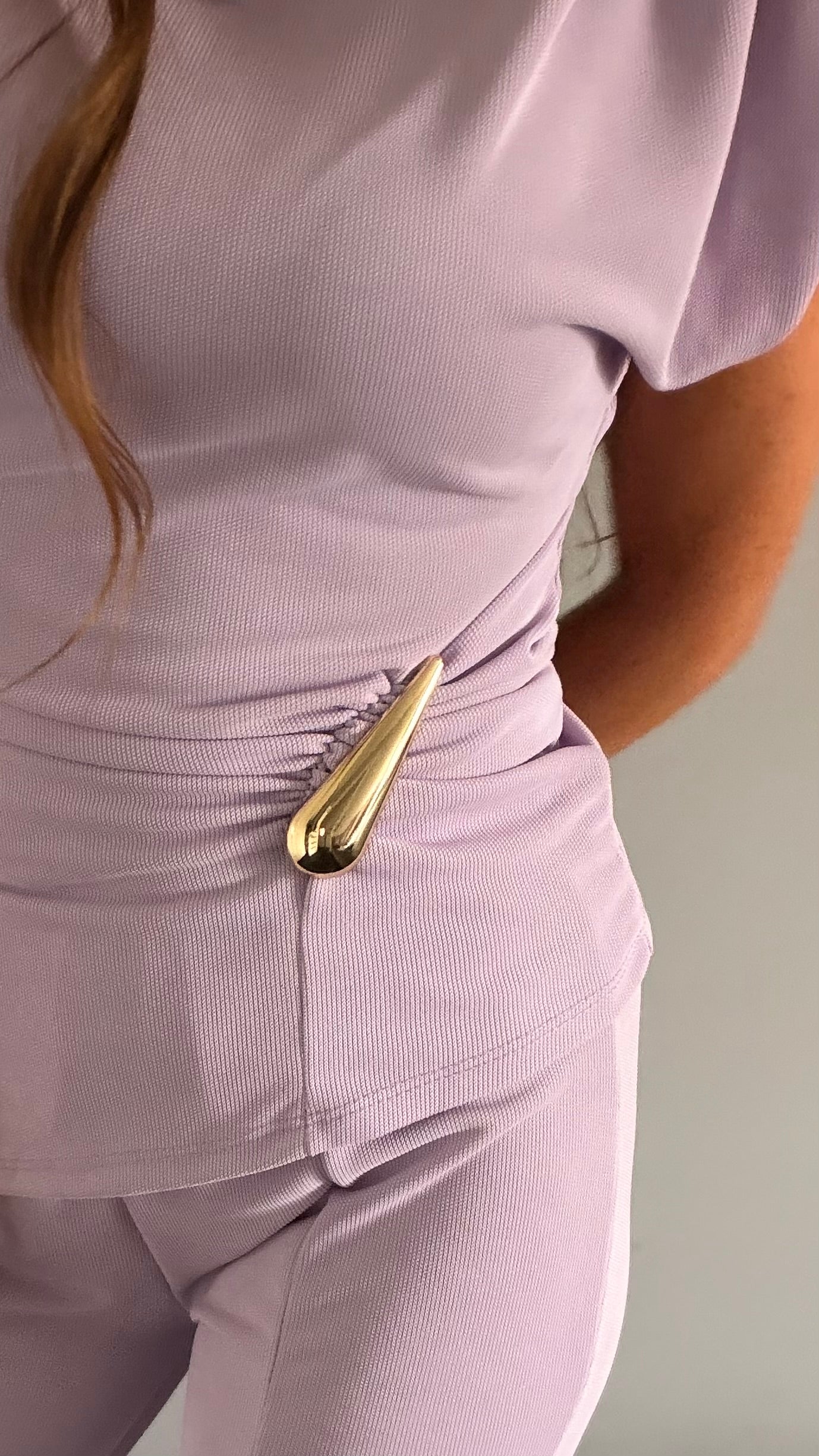 LETNI ALA'GARNITUR BEŻ LILA