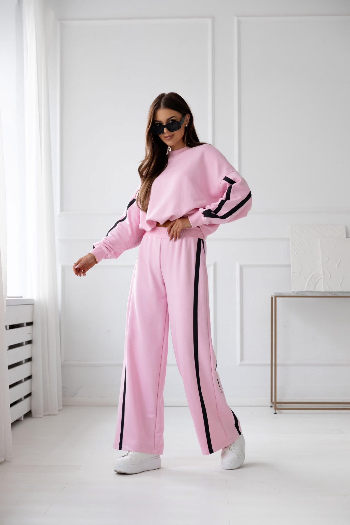 KOMPLET VISSION BABY PINK / BLACK LAMPAS