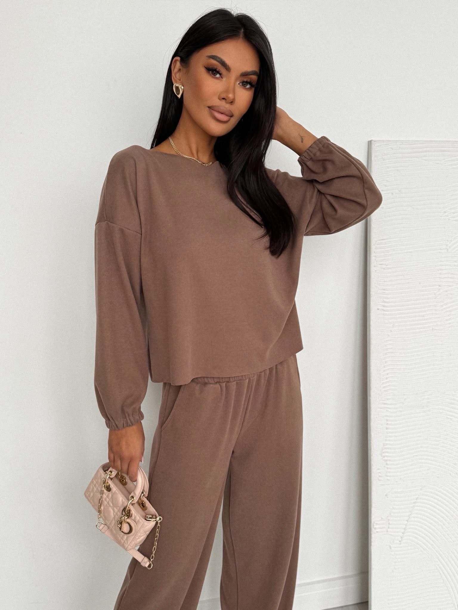 KOMPLET SOFT RELAX JASNY BRĄZ