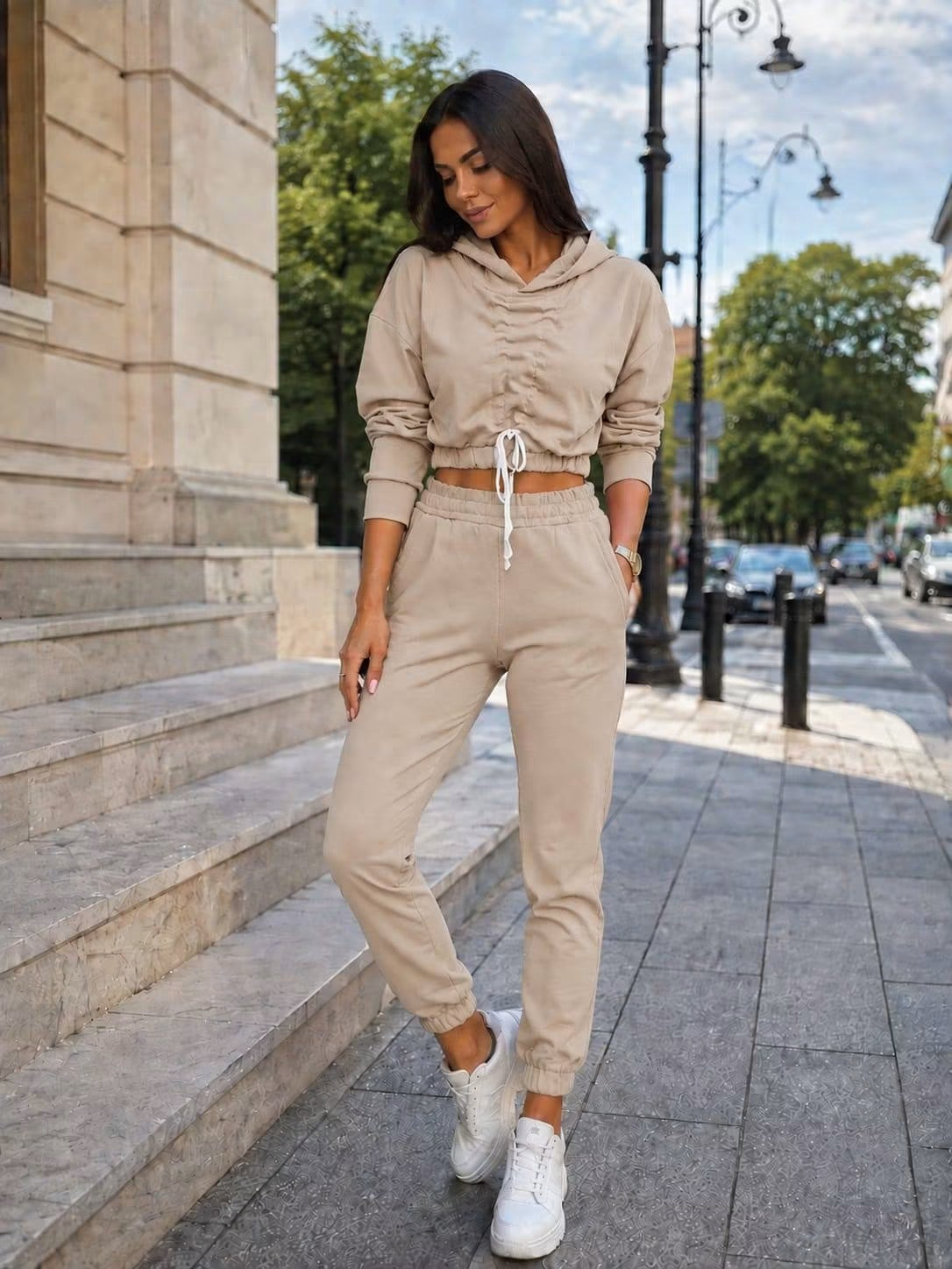 KOMPLET DRESOWY - BEŻ