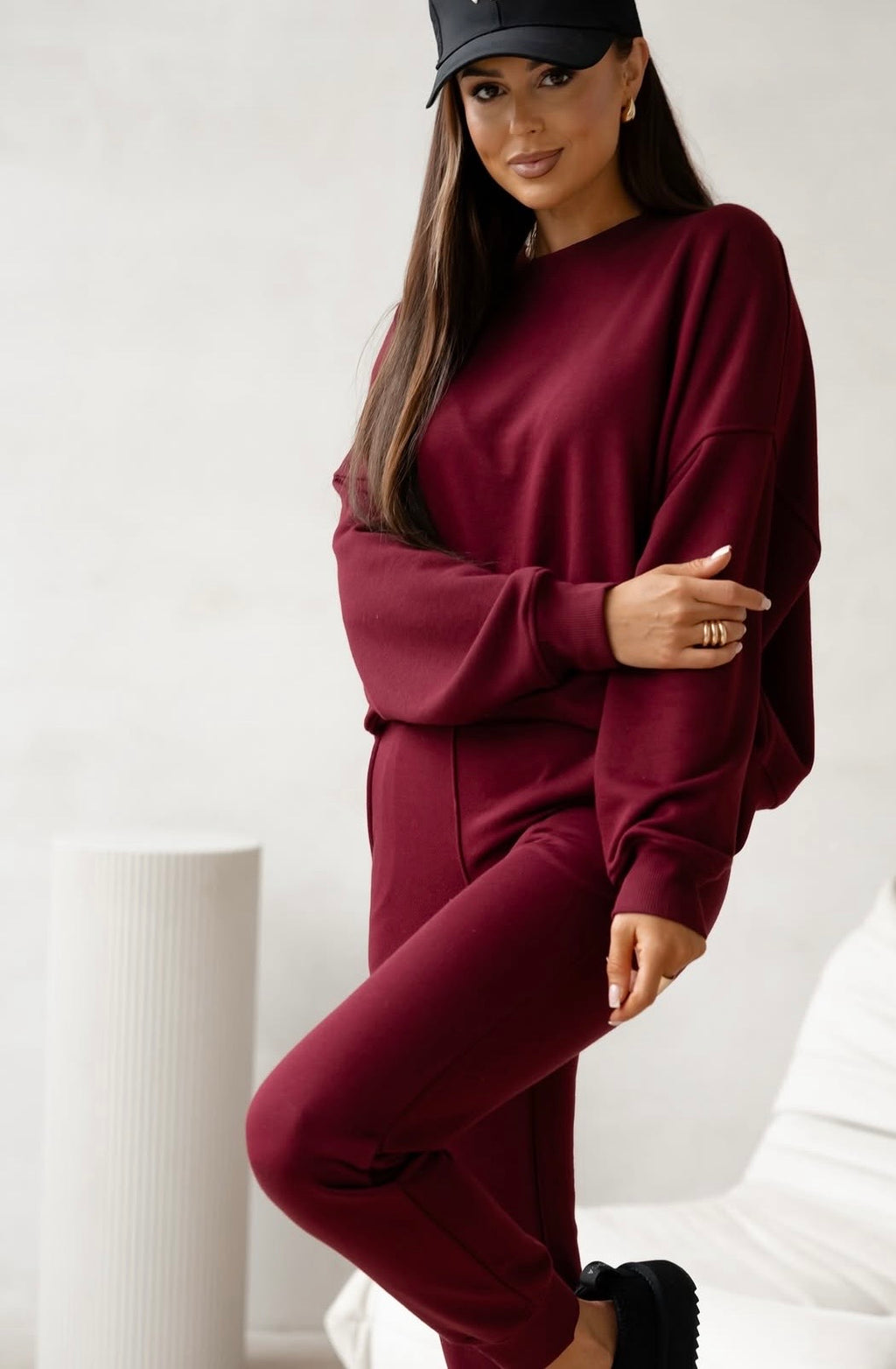KOMPLET COMFY BORDO